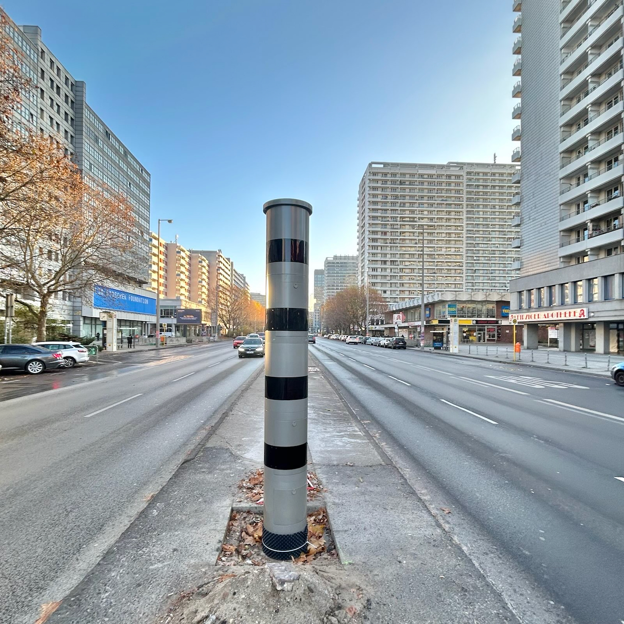 Blitzer auf der Leipziger Straße